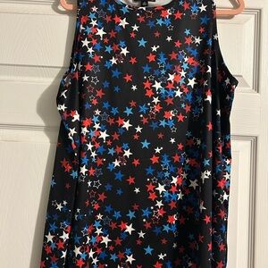 Starry Black Tank Top